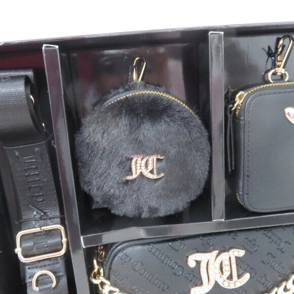 Juicy Couture Black and Gold 4 Pc Crossbody Gift Box Set - Picture 4 of 6
